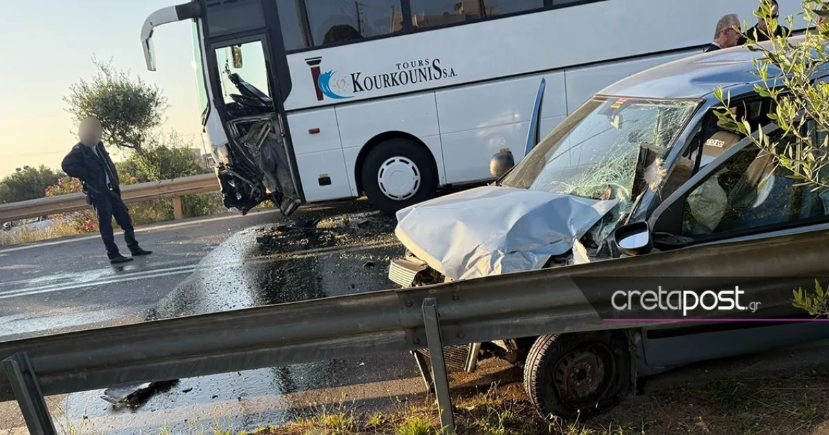 Autobusi me turistë përplaset me makinën në Greqi  një i plagosur