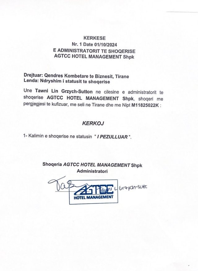 DOKUMENTI/ SPAK bllokoi tokën ku do ndërtohej hoteli i Artan