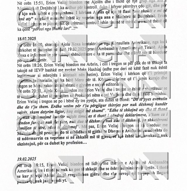 PËRGJIMET E BURGUT/ Ajola Xoxën e thërrasin amerikanët, por