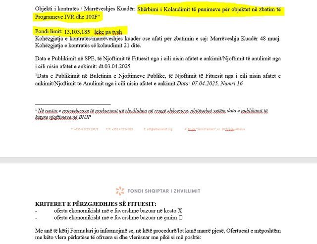 DOKUMENTET/ “Rekordi” i Tan Agollit, nga 10 firma në garë,