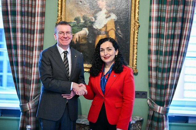 Marrëdhëniet Kosovë – Letoni, Presidenti Rinkevics viziton
