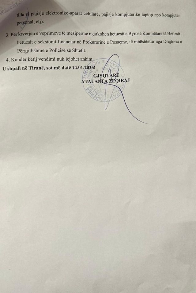 DOKUMENTI/ Berisha publikon URDHRIN e GJKKO-së: Kontroll blic, në